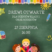 Informacja dla pierwszoklasistów oraz rodziców