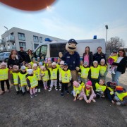 Wycieczka do KPP w Kościanie i sali zabaw Bambini